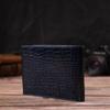 Vacker plånbok för män gjord av äkta läder med krokodilprägling CANPELLINI 21924 Blå