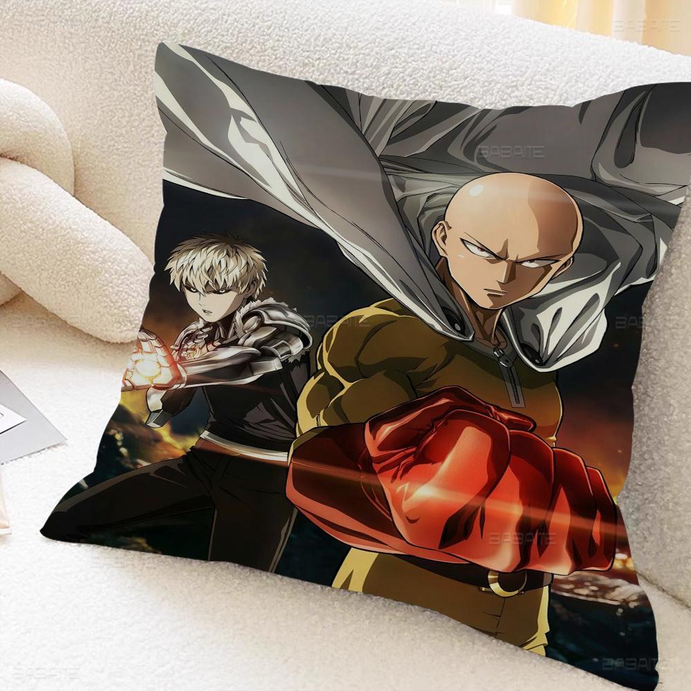 Anime One Punch Man Maple Design Cushion Cover Happy Autumn Harvest Decor Holiday Decorati Pillow Cover
