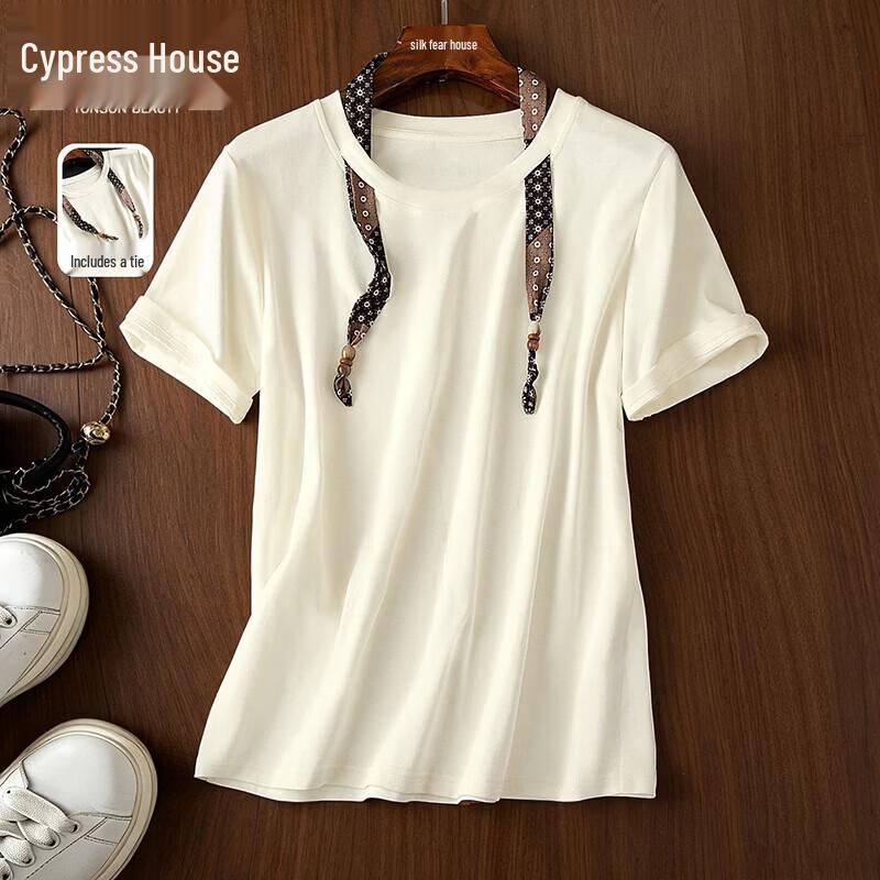 Women s Loose Fit Round Neck Short Sleeve T-Shirt L