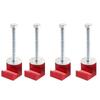 4PCS Universal Tool Box Tie Down Aluminum Alloy No Drill Mounting Kit  Pickup Tool Box Mounting