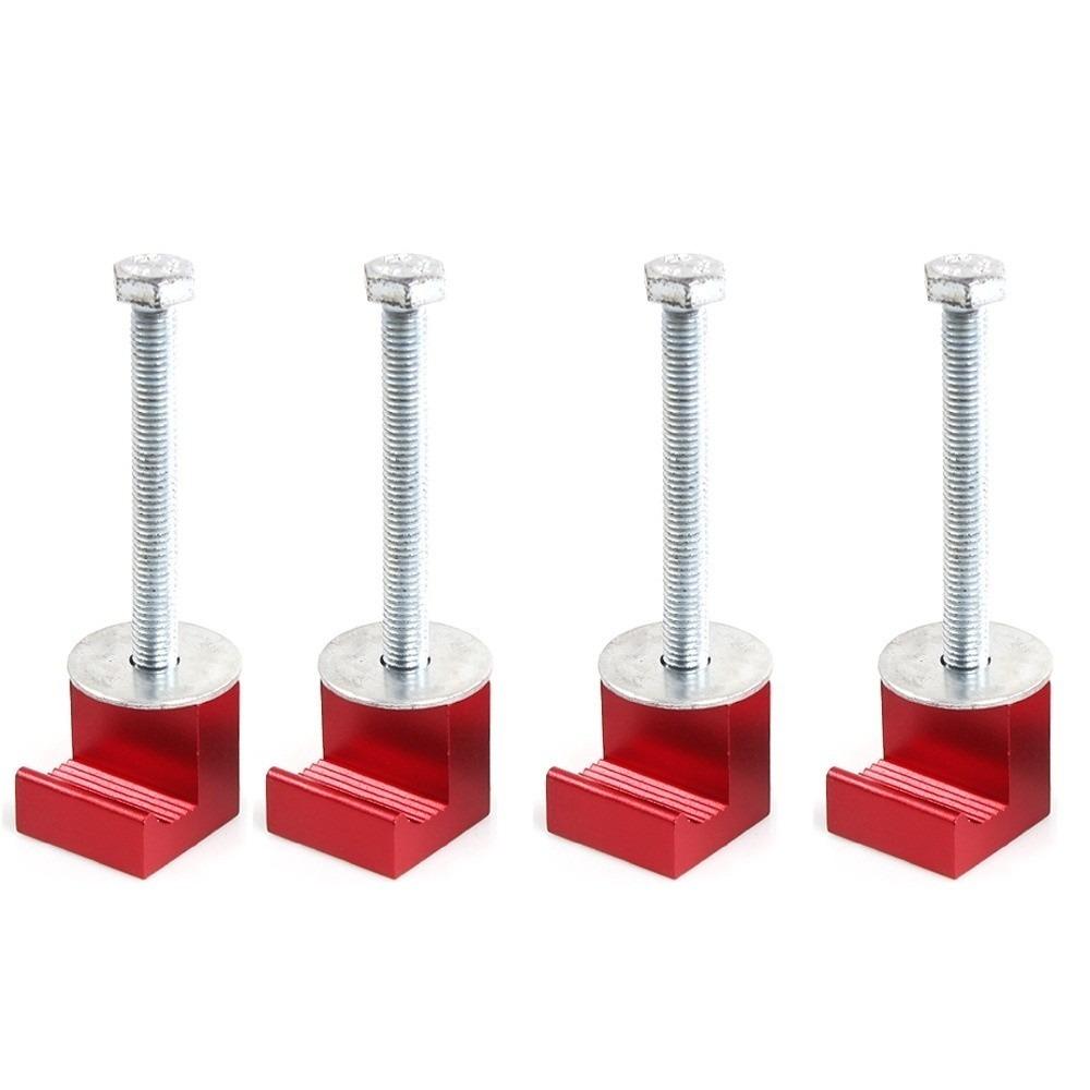 4PCS Universal Tool Box Tie Down Aluminum Alloy No Drill Mounting Kit  Pickup Tool Box Mounting