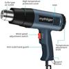 Industrial Electric Hot Air Gun Digital Display Car Film Heat Gun Air Dryer for Soldering Thermal Blower Shrink Wrapping