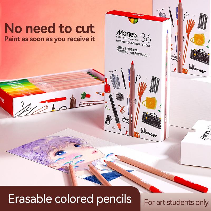 Erasable Colored Pencils 24/36/48 Colors Drawing Pencils Set School Office Writing Stationery Drawing Sketching Art Supplies