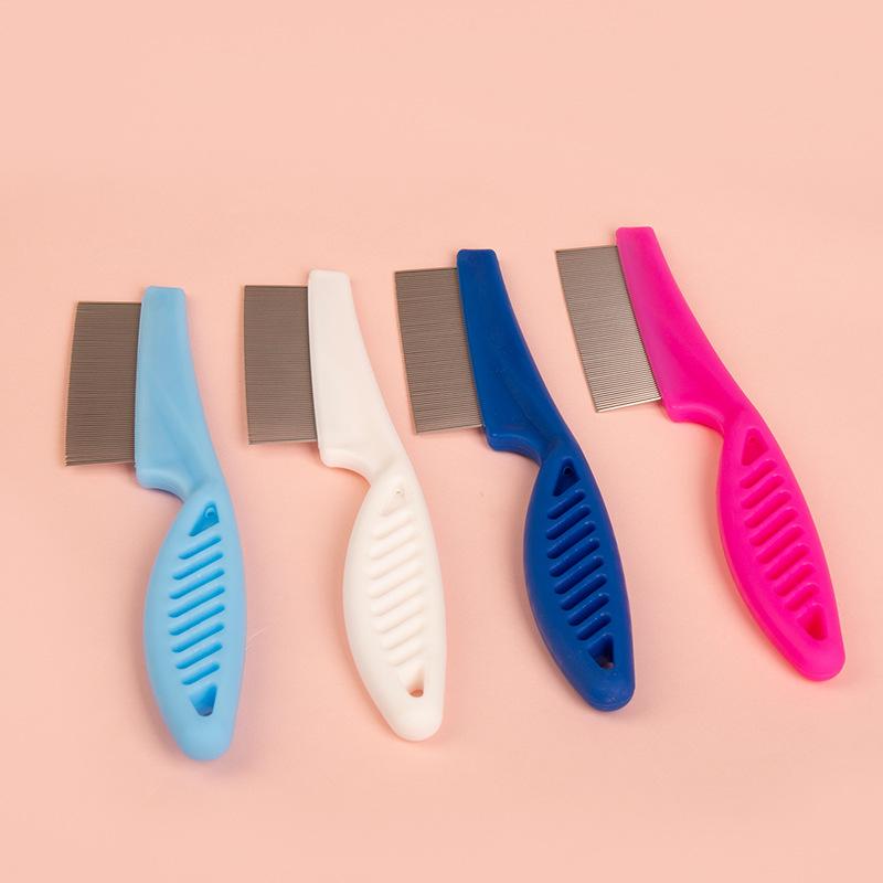 Cat Flea Comb, Cat Close-toothed Comb, Pet Straight Comb, Dog Special Steel Comb, Lice Removal Comb, Flea Removal