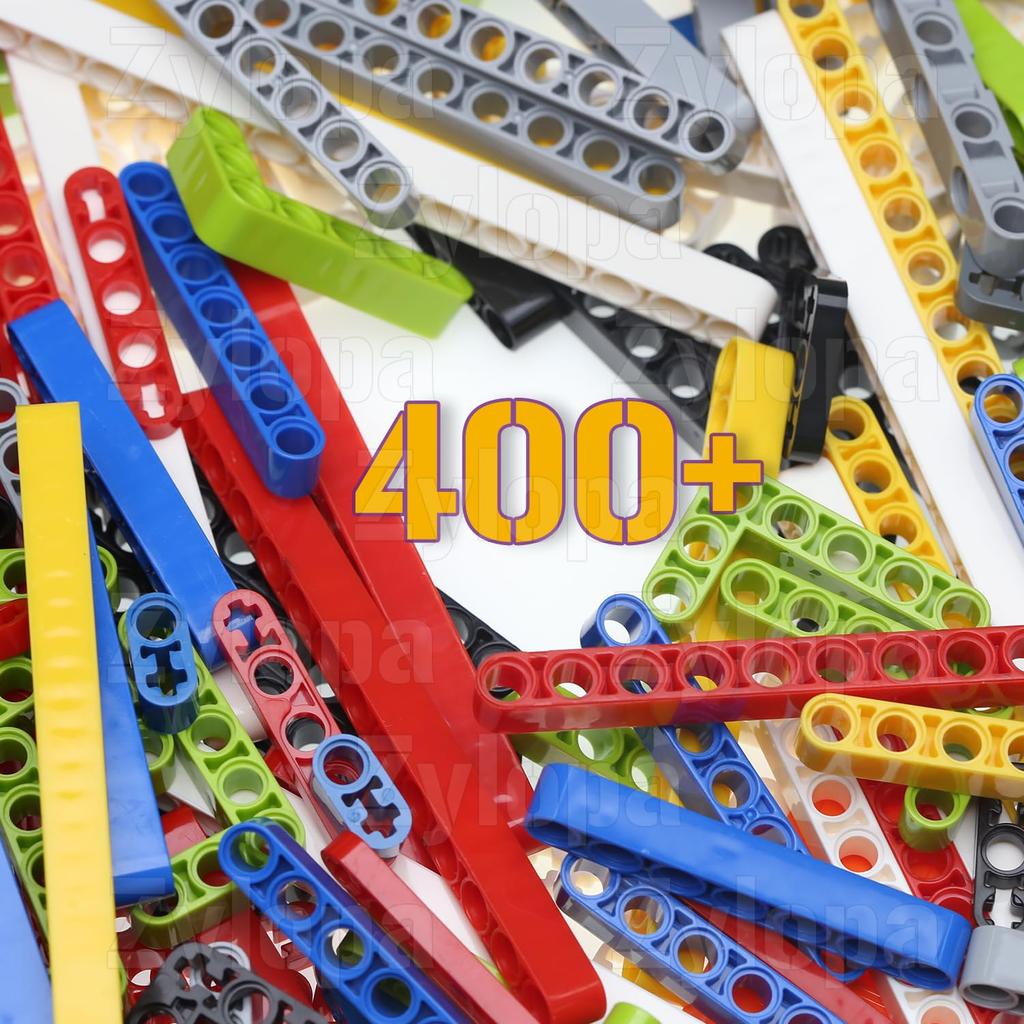 Zylopa 284-Piece Technic Beam Set, Technic Parts, Technic Frame Block Set, Rotor Helicopter Minifigure Block Separator, Technic Pieces (Random Color)