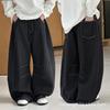 2025 Autumn Boys' American Trend Raw Denim Slimming Jeans - Loose, Straight Leg Pants