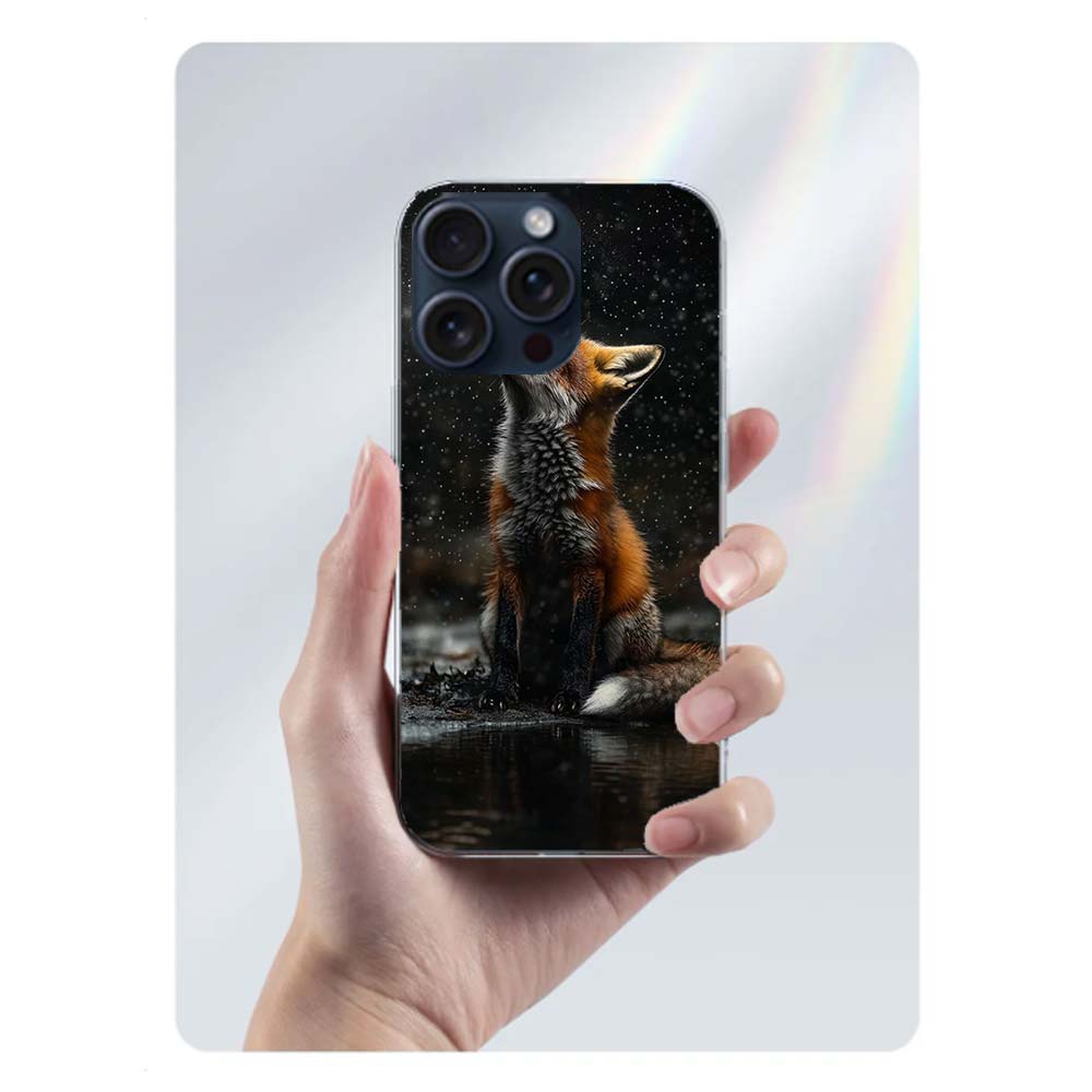 

Red Fox Vulpes Clear Phone Case For Iphone 17 Air 16 Pro Max 15 Pro 14 Plus 17E 16E 11 13 12 Mini Cover Cases Fundas Cell TPU Ca iPhone 15 Pro Max