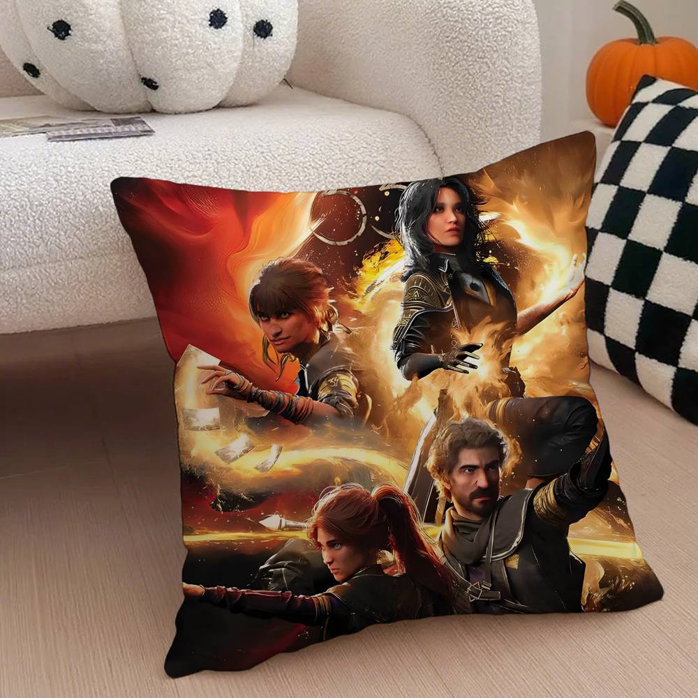 Game Clair Obscur Expedition 33 Pillow Case Comfort Sofa Bed Silky Elegant Invisible Zipper Decorative Cushion Cover