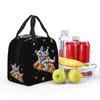 Astronaut With Pizza In Space Cartoon Insulated Lunch Bag for Women Kids Leakproof Food Boxes Thermal Lunch Box Tote