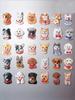 Adesivo de geladeira de filhote de cachorro simulação Shiba inu Pug Pomerânia Chihuahua ímã criativo 3D adesivo de geladeira decoração de casa