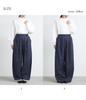 Oshare Walker Blend Cooling Barrel Leg Elastic Loose Plus Long 12bn0ms n'OrLABEL [Cotton-Linen Pants] Women's Spring/Summer Bottoms, Moisture-Wicking,