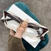 Fashionable Hd Lens Reading Glasses For Women Men Trendy Cat Eye Presbyopia Diopters Anti-Blue Light Far Sight Eyewear For Lady