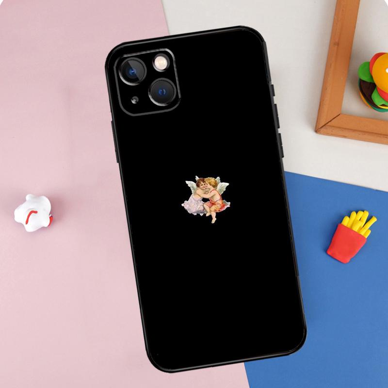 Renaissance Angel Aesthetic Phone Case For iPhone 15 Pro Max 11 12 13 14 16 Pro Max Mini XR 16e 15 16 Plus Cover Shell