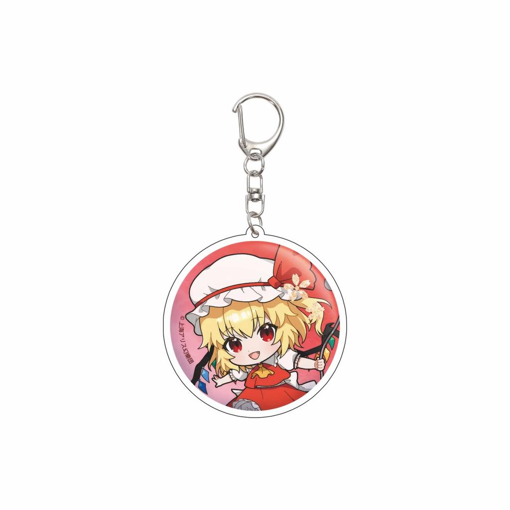 55MM Anime Touhou Project Keychain Saigyouji Yuyuko/Kirisame Marisa Key Chain Acrylic Model Plate Christmas Gifts
