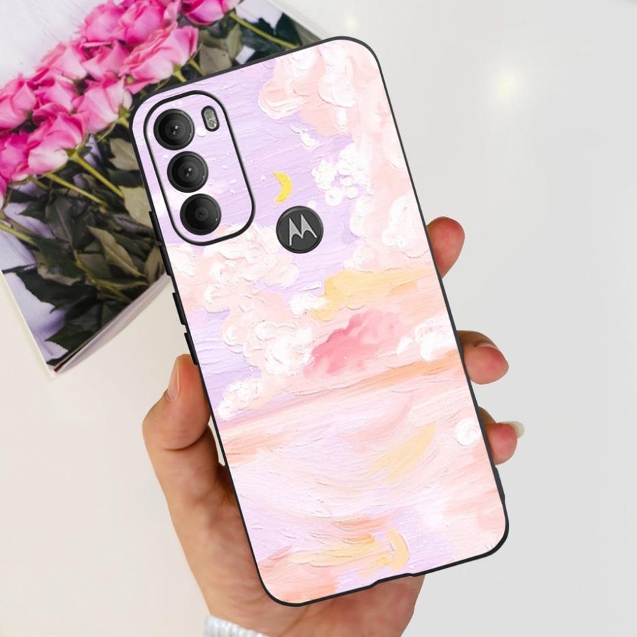 Lovely Printing Case For Motorola Moto G71 5G Soft TPU Black Silicone Back Cover For MOTO G71 G 71 5G XT2169-1 Phone Cases
