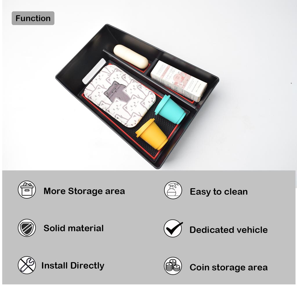 Armrest Storage Box Tray For BMW X5/G05 X7/ G07 2019-2025 X6/G06 2020-2025 Center Console Organizer Secondary Box Accessories