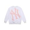 MLB Old Flower Sweatshirts Unisex White Crew Neck Moderate Regular 31MTM2111-50W