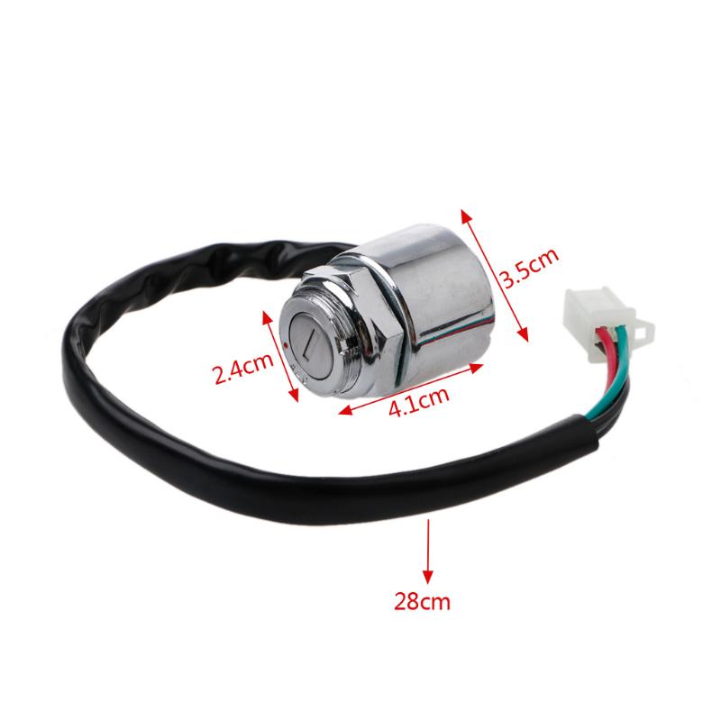 4vodičový zapalovací kabel pro čtyřkolku, motocykl, motor, zapalování do boxů, zapalování pro klíčové tlačítko