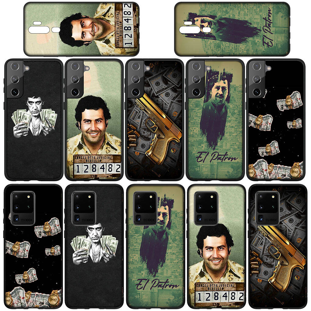 Phone Case for Samsung Galaxy S25 S23 S22 S24 Ultra FE A05 A06 A15 A16 A36 A37 A35 A54 A55 A56 A57 A25 A26 A53 S8 A17 Money Narcos Pablo Escobar Cover