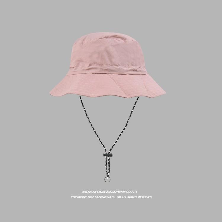 

New Summer Hat, Unisex, Storable, Sun Resistant, Quick Drying, Waterproof, Fisherman s Hat, Outdoor Hiking Hat, Basin Hat average size - including windbreak rope розовый