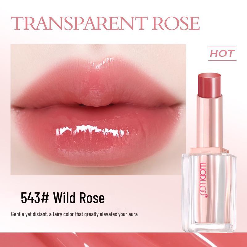 WODWOD Crystal Jelly Lipstick: Long-lasting, Glossy, Natural Plump Lips with Whitening Effect