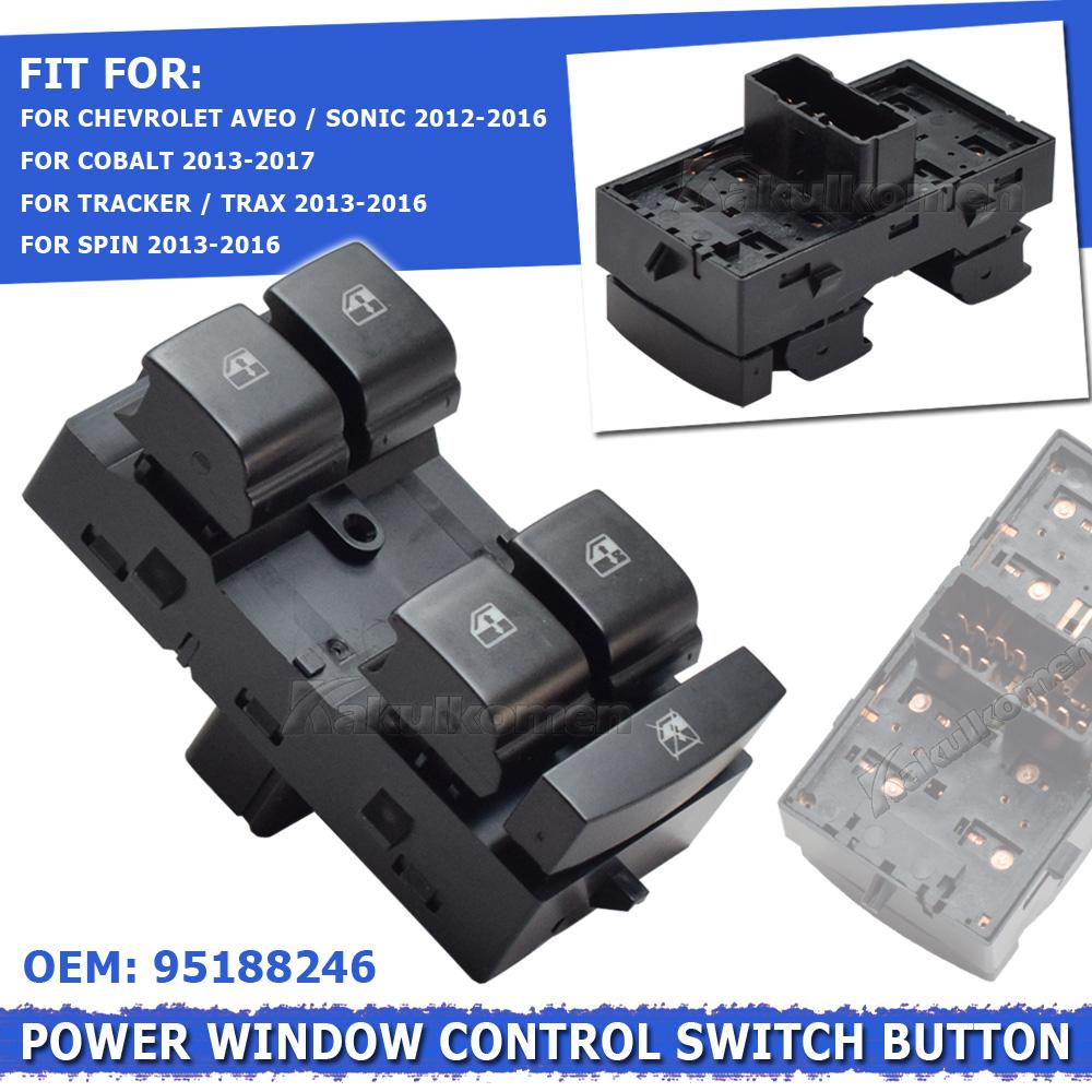 95188246 12Pins Electric Power Master Window Lifter Control Switch For Chevrolet Sonic AVEO T300 Trax Car Push Button Switches