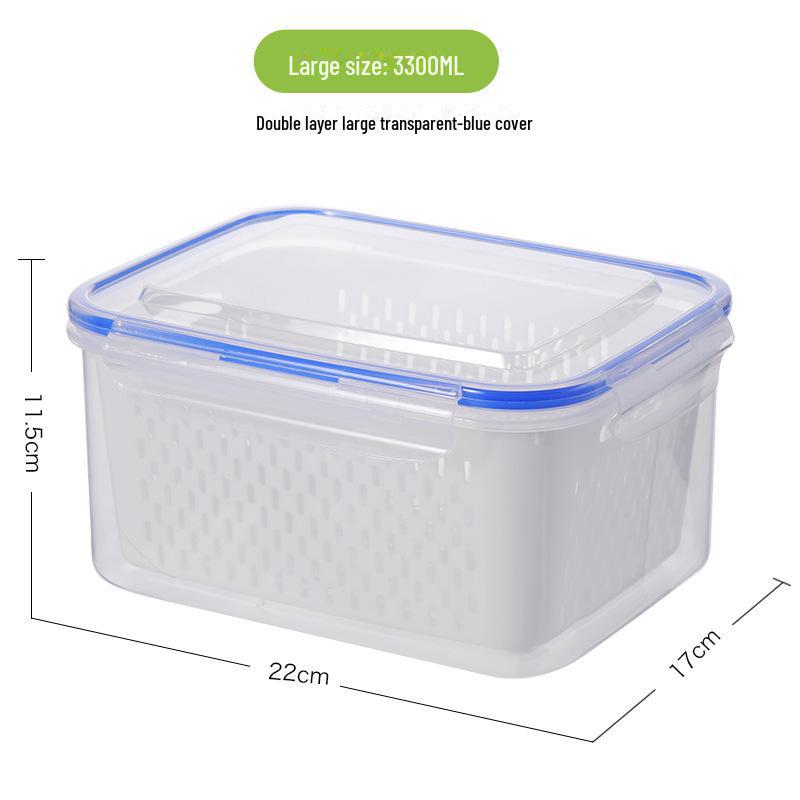 B2B Cross-Border Refrigerator Storage Box with Lid for Fresh Vegetables and Fruits
