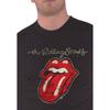 The Rolling Stones Unisex Adult Plastered Tongue T-Shirt