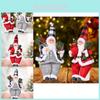 Creative Resin Sitting Santa Claus Figurine Perfect For Festive Christmas Decor