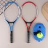1Set Tennis Trainer With Line Rebound Balls And Elastic Rope Base Beginner'S One Person Tennis Racquet Children'S Suit