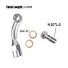 Motorcycle Brake Fluid Hose Extension Bracket Tubing CNC 304 Stainless Steel Universal M10 Brake Hose For RCS Spare Accessories