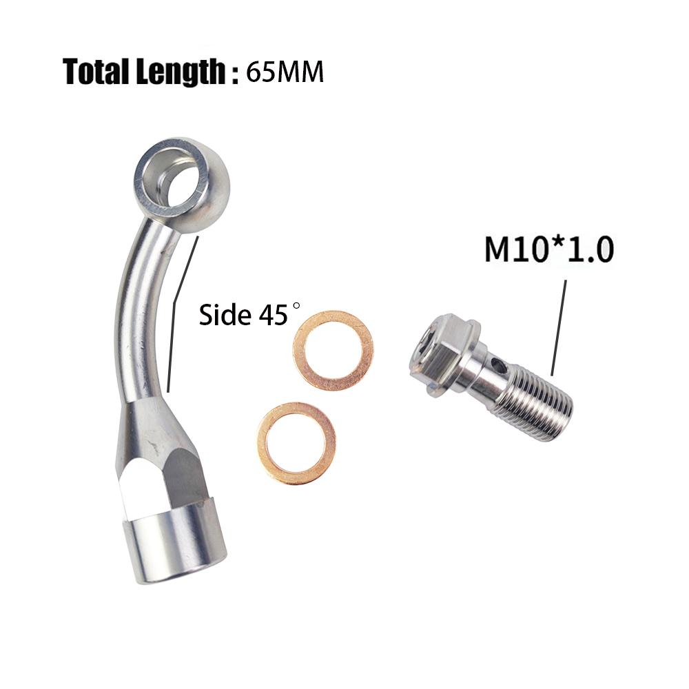 Motorcycle Brake Fluid Hose Extension Bracket Tubing CNC 304 Stainless Steel Universal M10 Brake Hose For RCS Spare Accessories