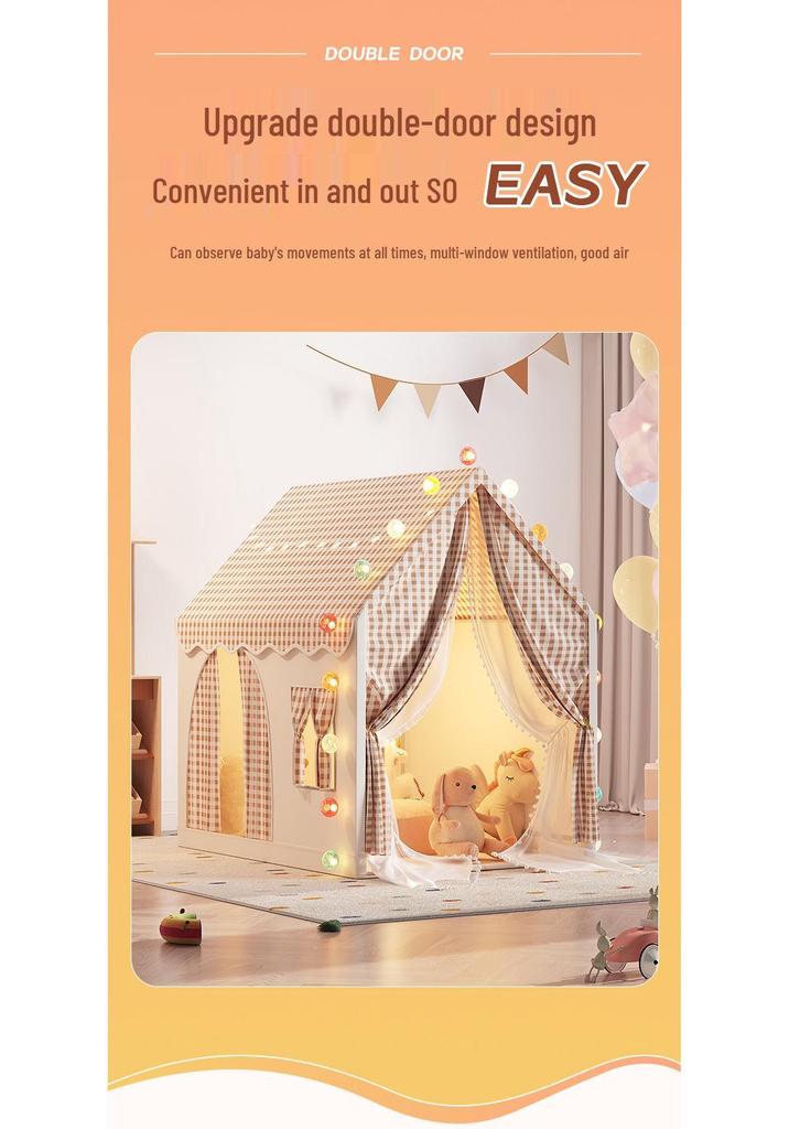 Indoor Princess Castle Play Tent for Kids - Playhouse & Bed for Boys and Girls