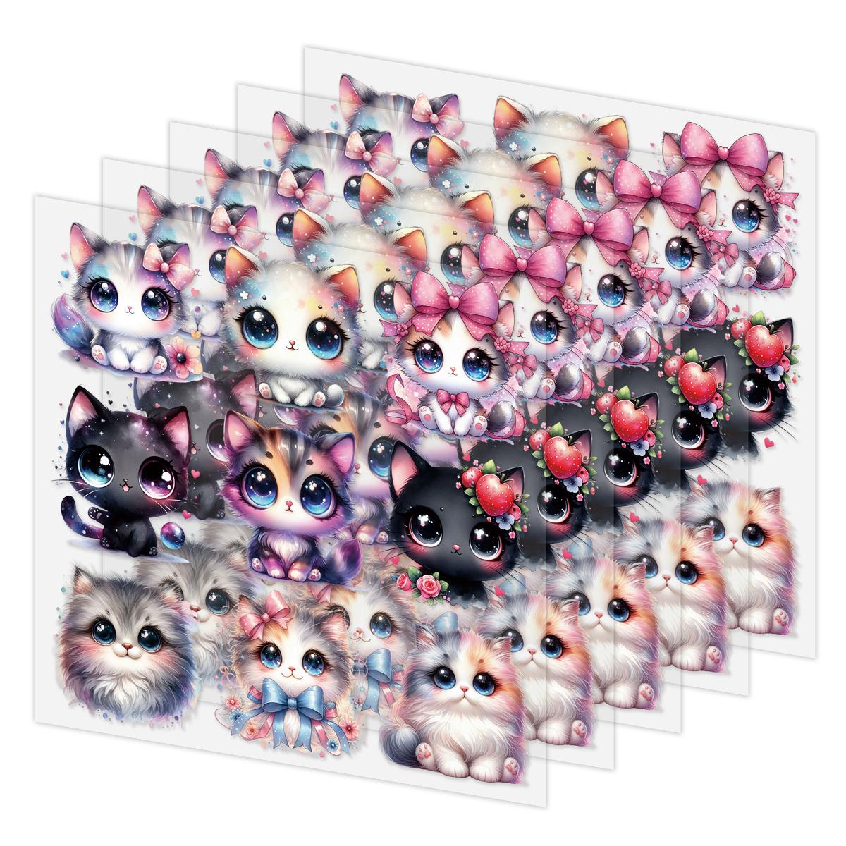 

9 шт./компл. милый кот термопереводной виниловый парч Ropa термопресс аппликация одежда наклейки Diy толстовки футболка нашивка животное