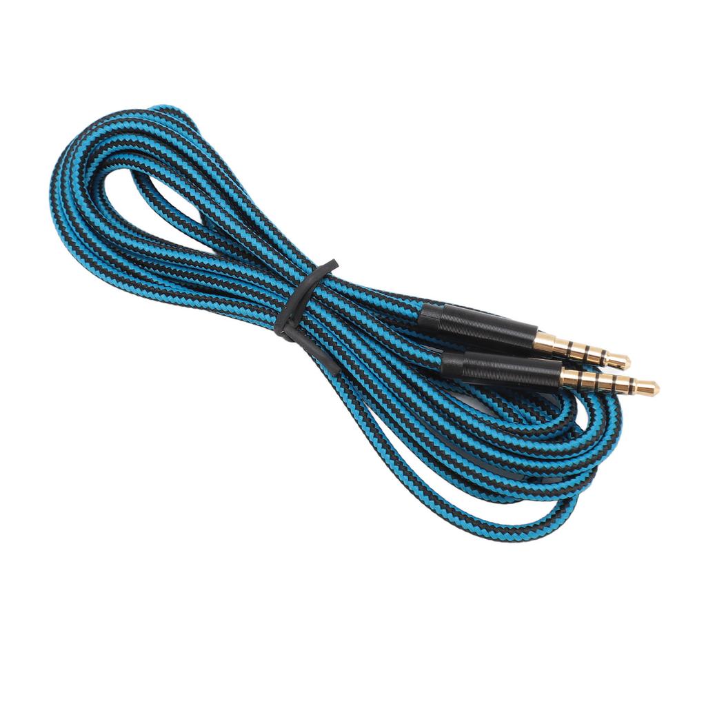 3.5mm 5 Pole Plug To 4 Pole Plug Cable Replacement 3.5mm Gold Plated Plug Gaming Headset Cable for Logitech Astro A10