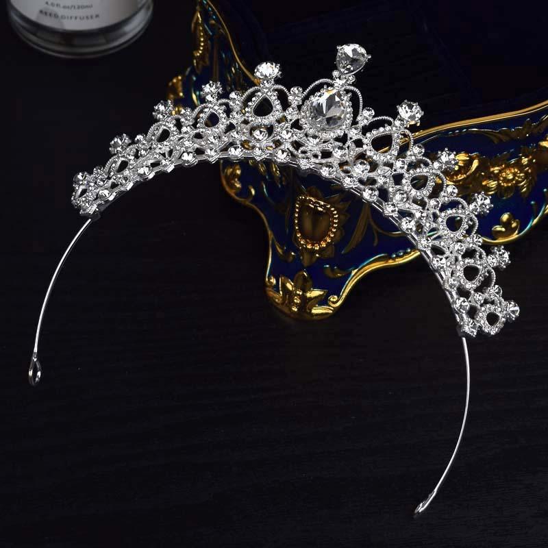 European and American Bride Crown Headwear Japanese and Korean Wedding Dress Accessories  18th Birthday Crown Hair Accessories Wedding