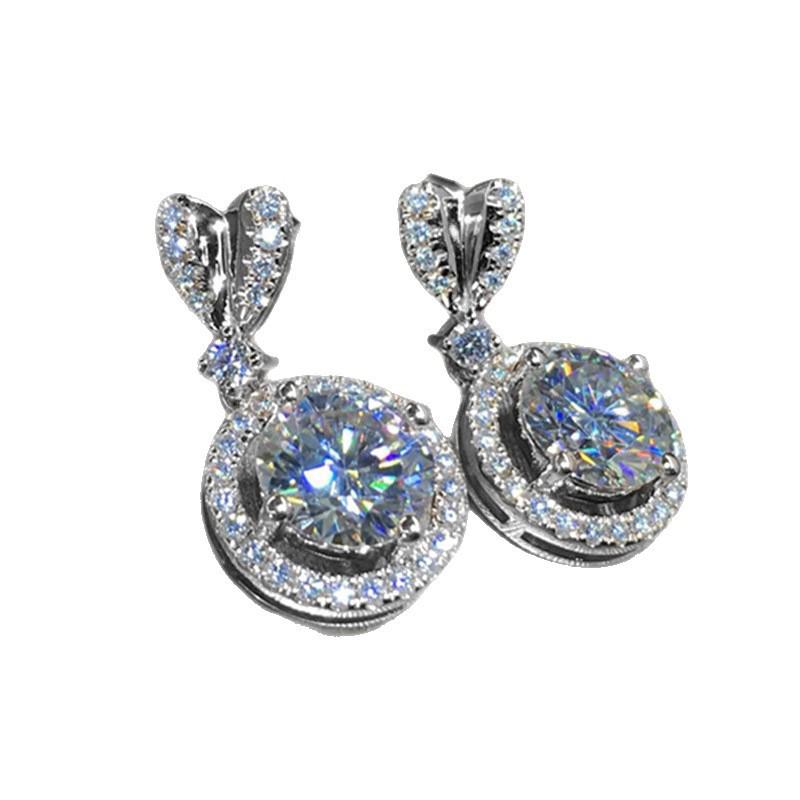 Heart-Shaped Bow Dangle Earrings - Sweet, Versatile Jewelry for Women