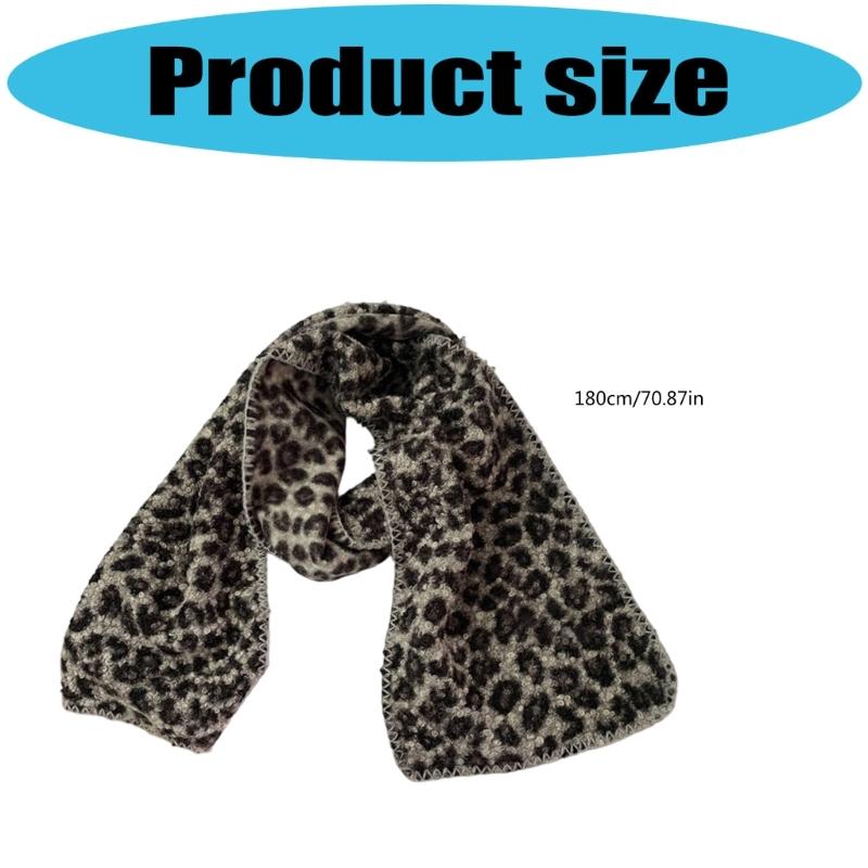 Fashionable Animal Pattern Scarf Soft Warm Neck Wrap Shoulder Shawal Headwrap For Lady And Women
