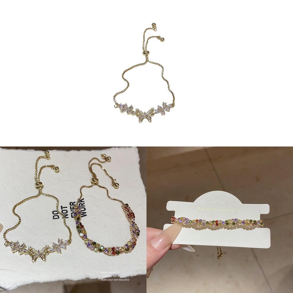 Tierformige Kupfer-Handkette mit Zirkondekoration für Damen