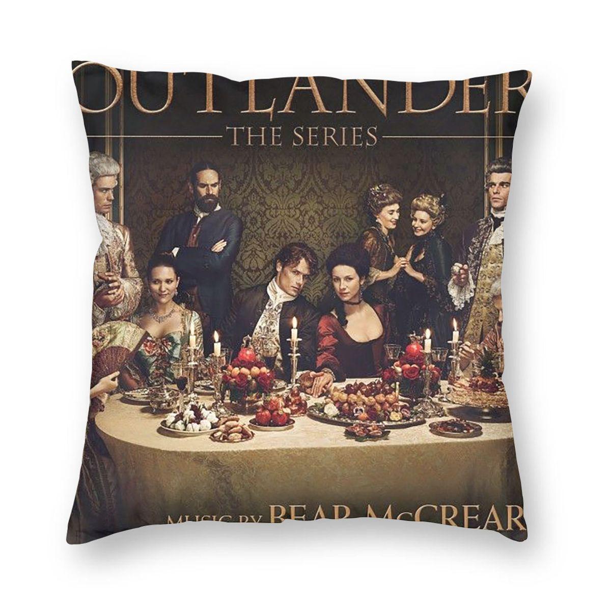TV Series Outlander Movie Square Pillowcase Pillow Cover Cushion Decor Comfort Throw Pillow for Home Sofa 12x12Inch