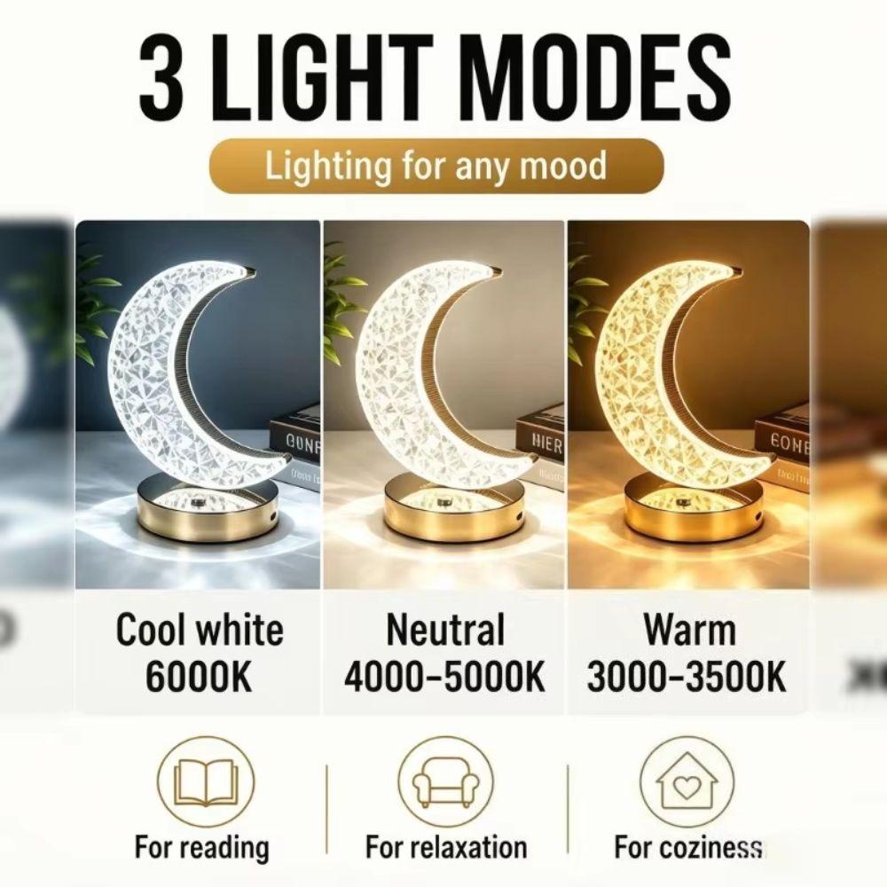 Crystal Texture Bedside Lamp Soft Gentle Light Atmosphere Night Light Home Decoration