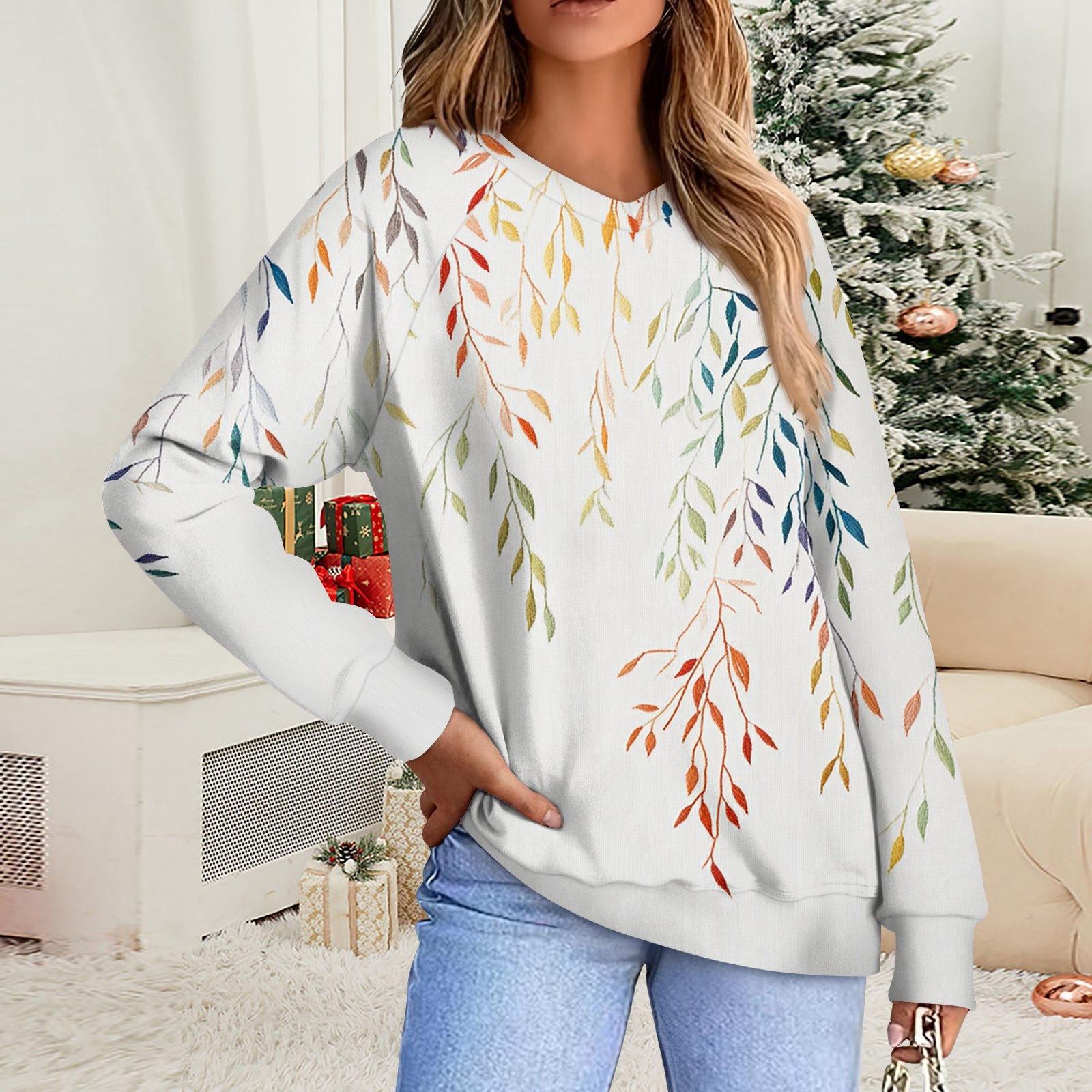 

Женская повседневная свободная толстовка с цветочным принтом в полоску и градиентом, с круглым вырезом и длинными рукавами XL белый