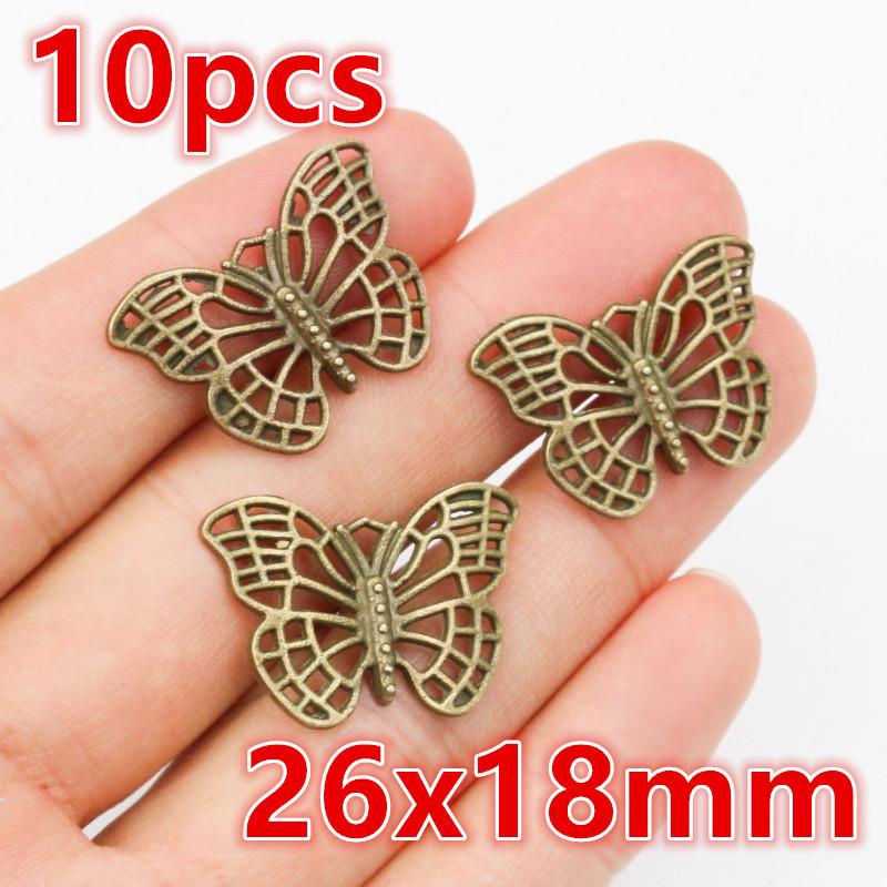 4-30pcs Animal Tree Flower Butterfly Alloy Metal Charms Pendant DIY Jewelry Making Accessories Findings for Earrings Necklace