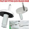 New Stainless Steel Toilet Seat Connector Bathroom Hardware Replacement Fix Hinge Furniture Hardware Accessories Fixings Screws