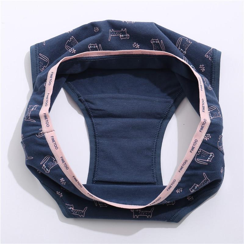 FINETOO 2PCS Women's Cotton Panties Sexy Lingerie Floral Printed Waist Female Cute Panties M-XXL Ladies Briefs