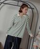 ANOETIC Anc Stripe String Rugby Sweatshirts_Ivory