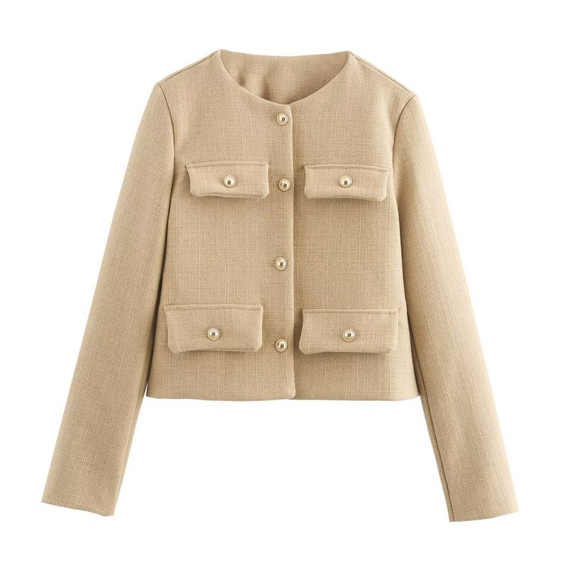 ZA Fall and Winter New Women's Wear ZR Fashion Style Fashion Flip Cover Short Suit Outwear 3046278 800