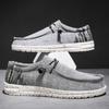 Modische Leichte Canvas-Schuhe für Herren Slip-on Sommerliche Mode Casual 2024 Bequem Atmungsaktiv Mokassin Homme Mocasines Hombre
