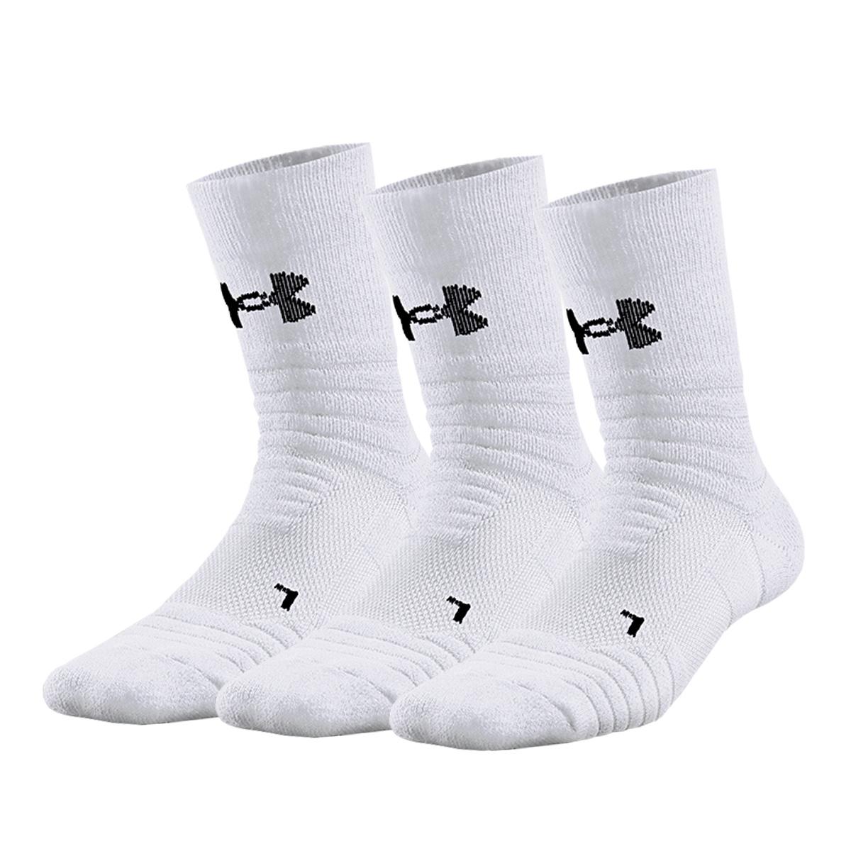 Носки Under Armour с круглым вырезом Унисекс Комплект Белый 22610208-100 L