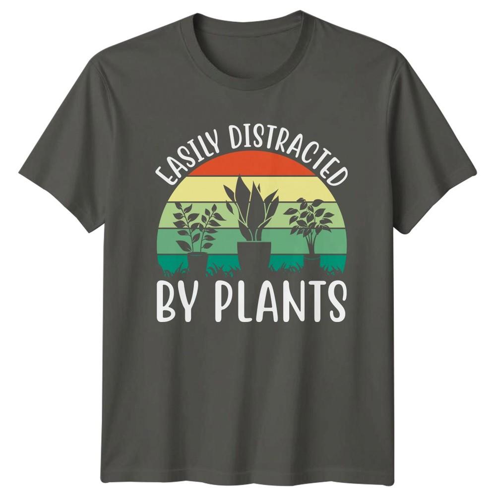 Easily Distracted By Plants TShirt Indoor Plants Gardening Gift For Him And Her S
